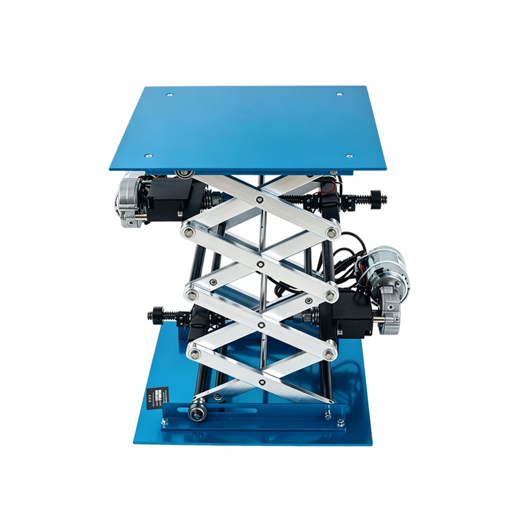 250mm Dual Motor 4-Stage Anodized Aluminum Electric Lift Table